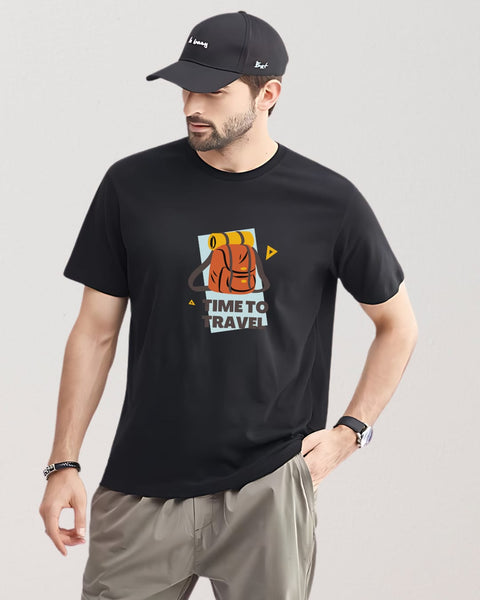 Time To Travel designed Neck T shirt