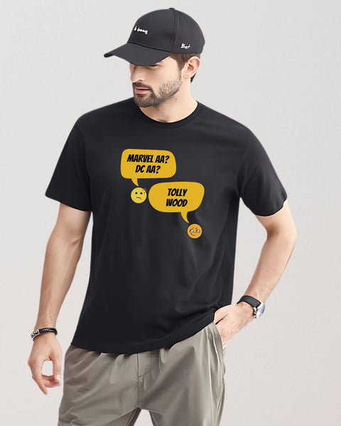 Marvel AA DC AA? Tollywood designed Neck T shirt