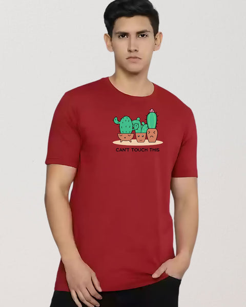 CAN'T TOUCH THIS designed Neck T shirt