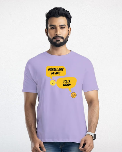 Marvel AA DC AA? Tollywood designed Neck T shirt