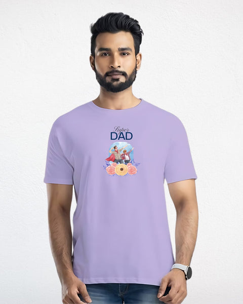 Super Dad designed Neck T shirt