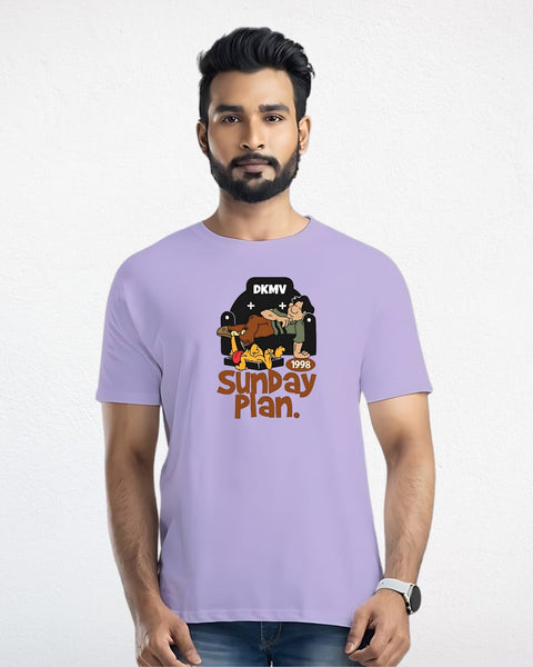 Sunday Plan designed Neck T shirt