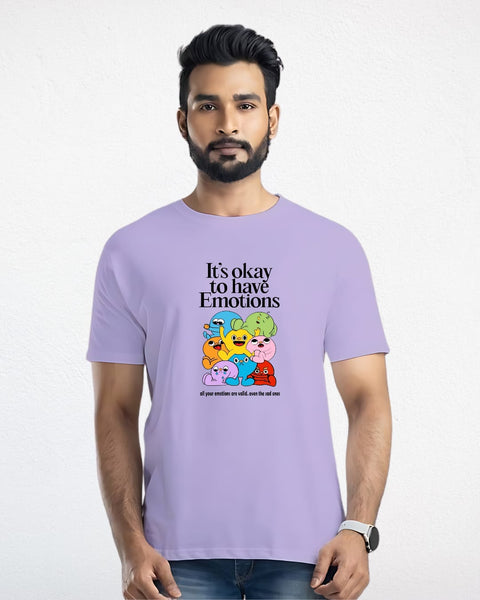 It's Ok to Have Emotions designed Neck T shirt