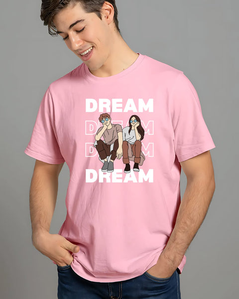 DREAM designed Neck T shirt