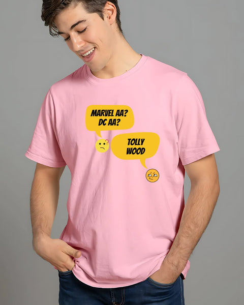 Marvel AA DC AA? Tollywood designed Neck T shirt