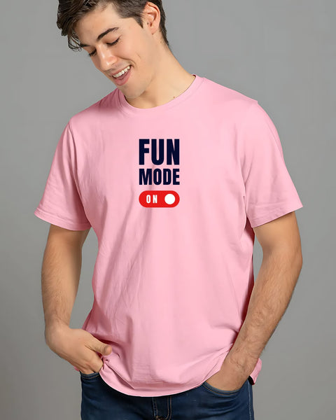 Fun Mode On designed Neck T shirt