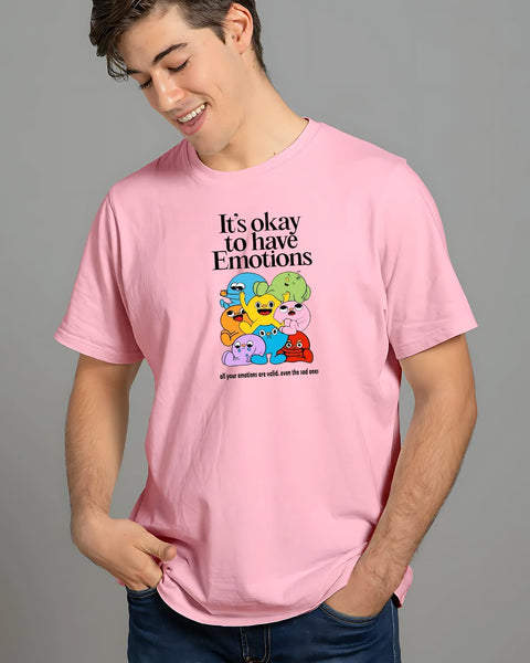 It's Ok to Have Emotions designed Neck T shirt