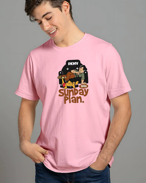 Sunday Plan designed Neck T shirt