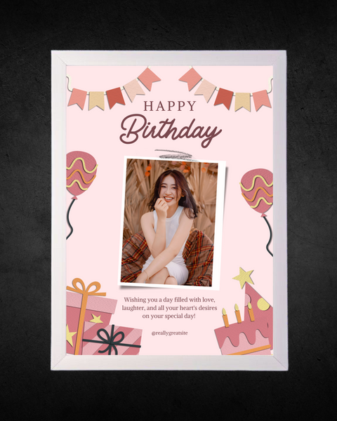 Happy Birthday Wishes Photo Frame