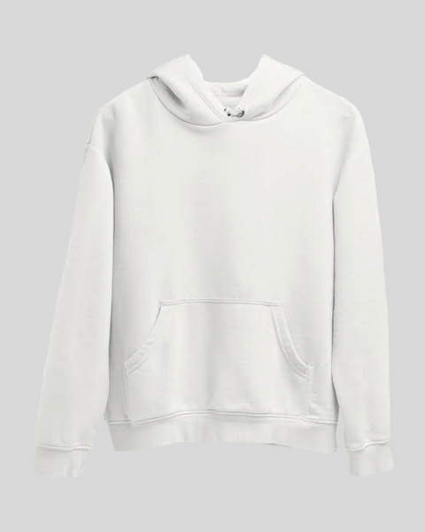 Super heroes White Super Man Full Sleeves Hoodie