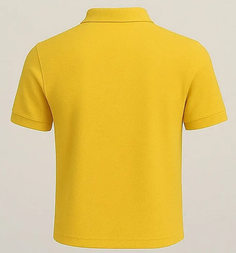 Men's Polo T shirt mustard yellow color Half Sleeves