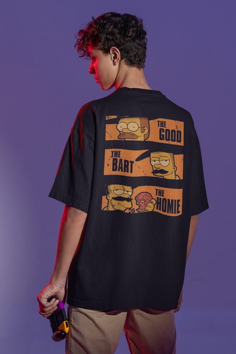 The Good The Bart The Home Designed Oversized Unisex Tshirt Round Neck