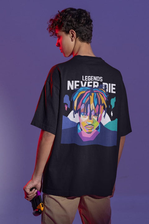 Legends Never Die Designed Oversized Unisex Tshirt Round Neck