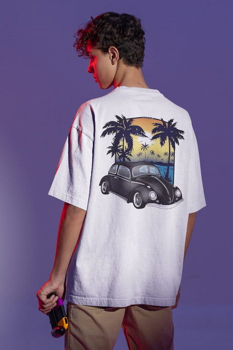 Designed Oversized Unisex Tshirt Round Neck