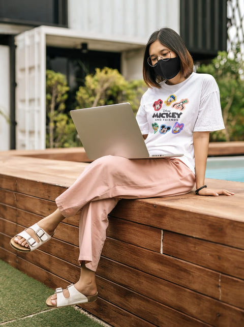 Mickey and Friends Designed Oversized Unisex Tshirt Round Neck