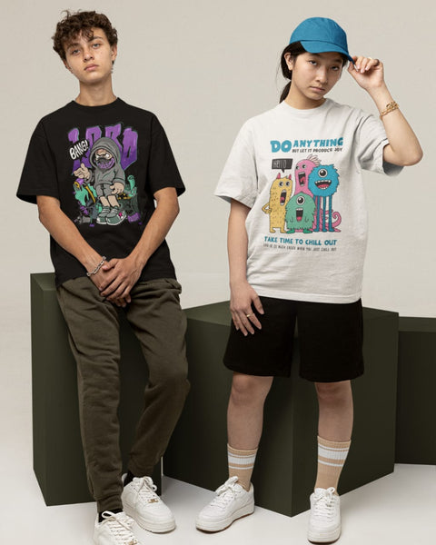 Lord Bang Designed Oversized Unisex Tshirt Round Neck