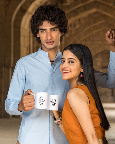 Couple White Coffee Mugs