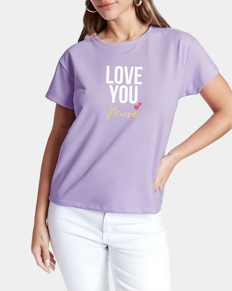 Love you more Couple t shirts designed Unisex Neck T shirt