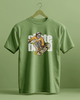 Skate Board - Kiwi Green Cotton T Shirt